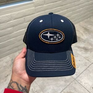 Subaru Navy Star Cluster Trucker Patch Cap  Forester Impreza Outback Sti WRX Hat